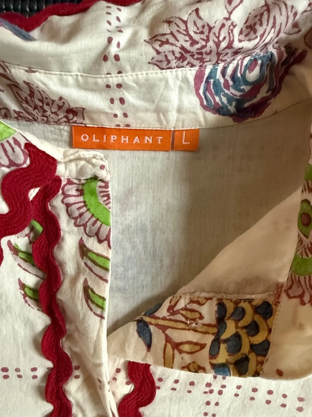 Oliphant Block Print Shirtdress - Picture 2 of 4